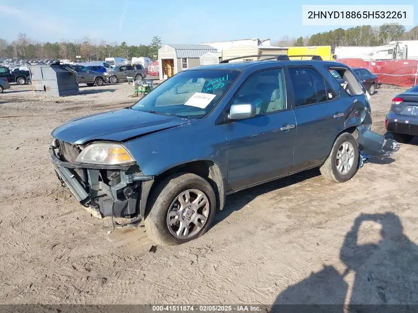 2005 Acura Mdx VIN: 2HNYD18865H532261 Lot: 41511874