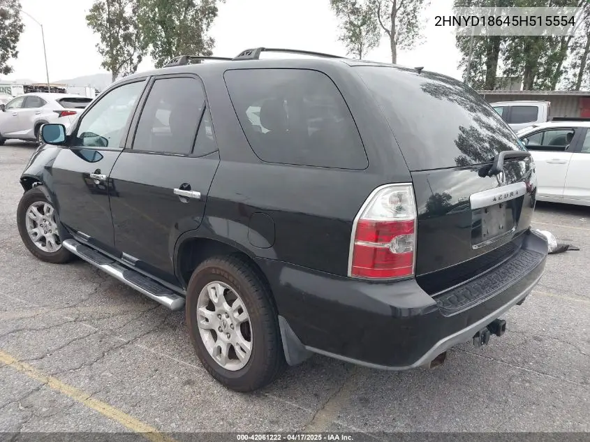 2005 Acura Mdx VIN: 2HNYD18645H515554 Lot: 42061222