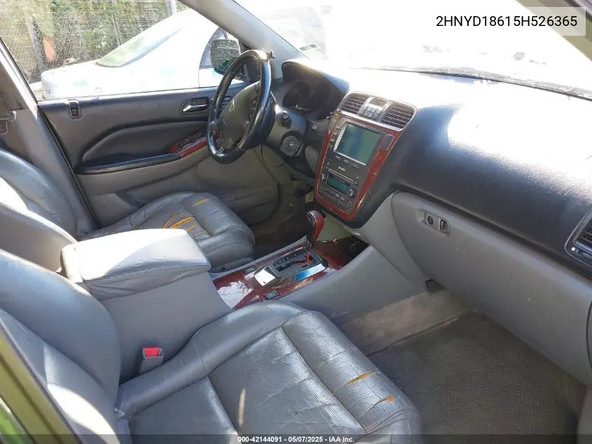 2005 Acura Mdx VIN: 2HNYD18615H526365 Lot: 42144091