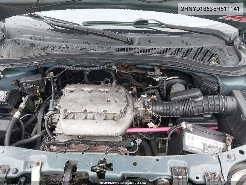 2005 Acura Mdx VIN: 2HNYD18635H511141 Lot: 42197895