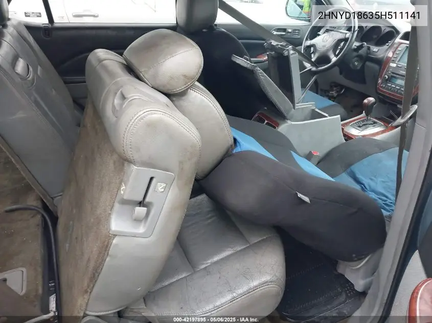 2005 Acura Mdx VIN: 2HNYD18635H511141 Lot: 42197895