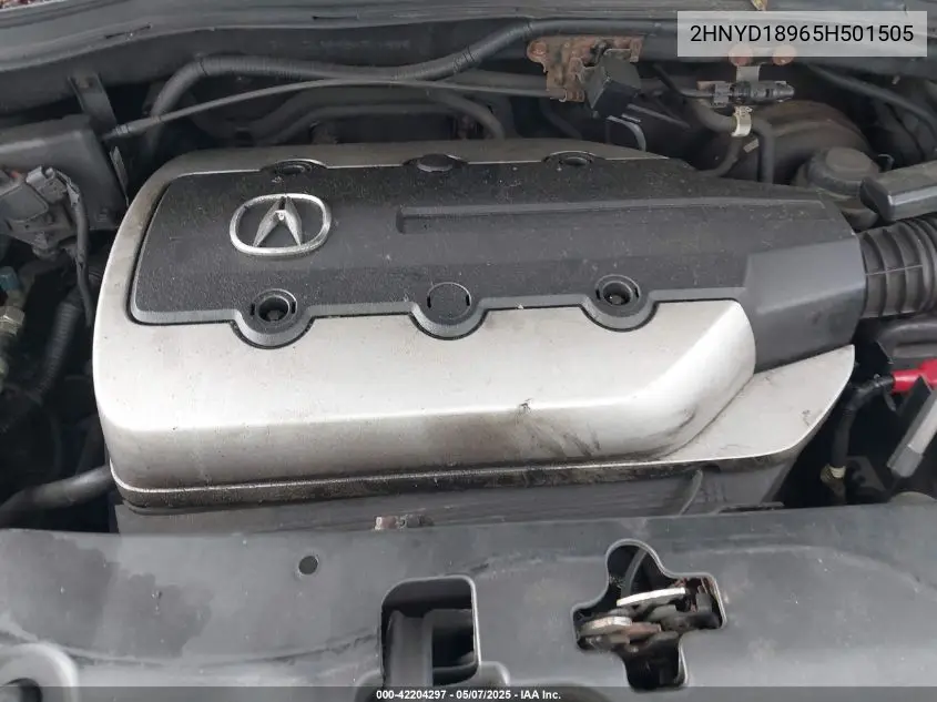 2005 Acura Mdx VIN: 2HNYD18965H501505 Lot: 42204297