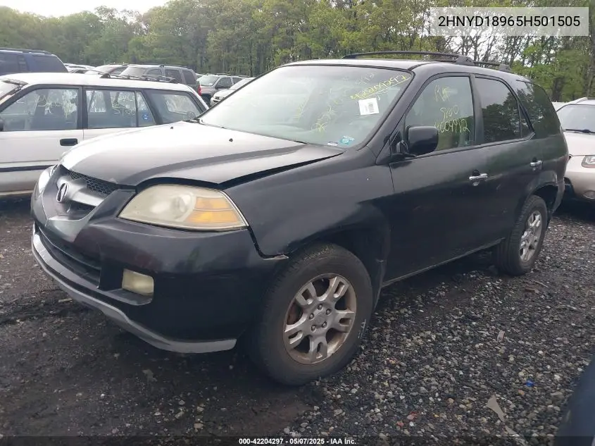 2005 Acura Mdx VIN: 2HNYD18965H501505 Lot: 42204297