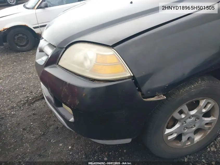 2005 Acura Mdx VIN: 2HNYD18965H501505 Lot: 42204297