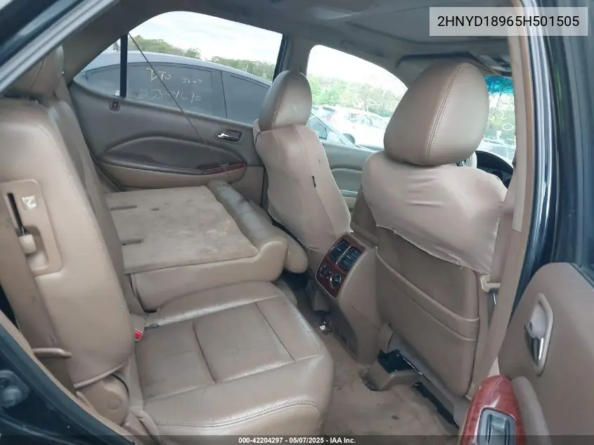 2005 Acura Mdx VIN: 2HNYD18965H501505 Lot: 42204297