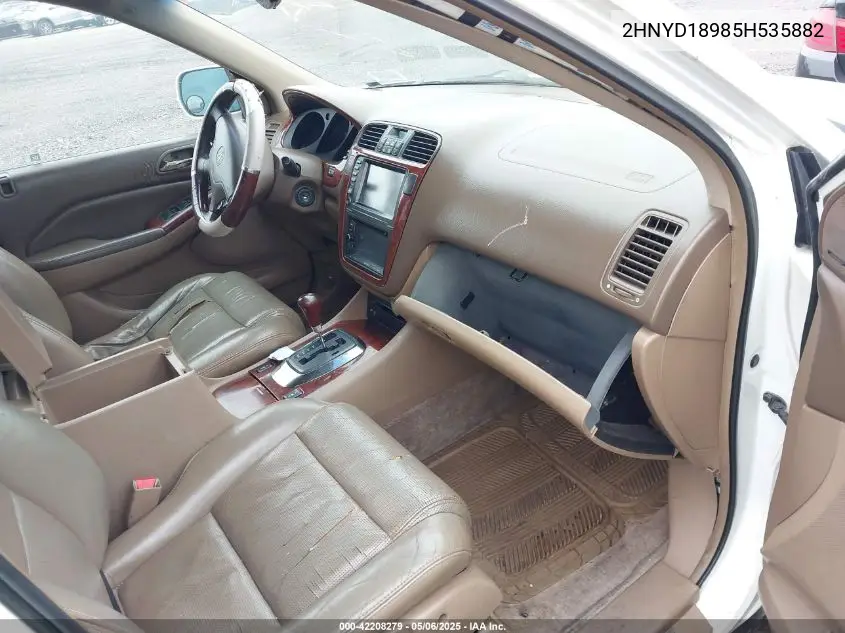 2005 Acura Mdx VIN: 2HNYD18985H535882 Lot: 42208279