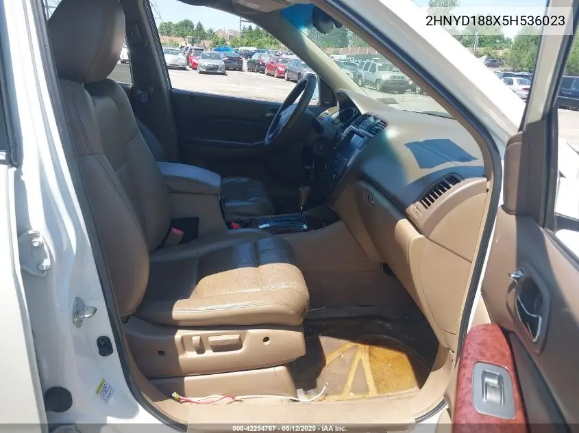 2005 Acura Mdx VIN: 2HNYD188X5H536023 Lot: 42254787