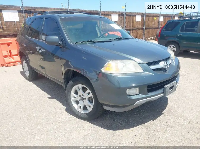 2005 Acura Mdx VIN: 2HNYD18685H544443 Lot: 42531698