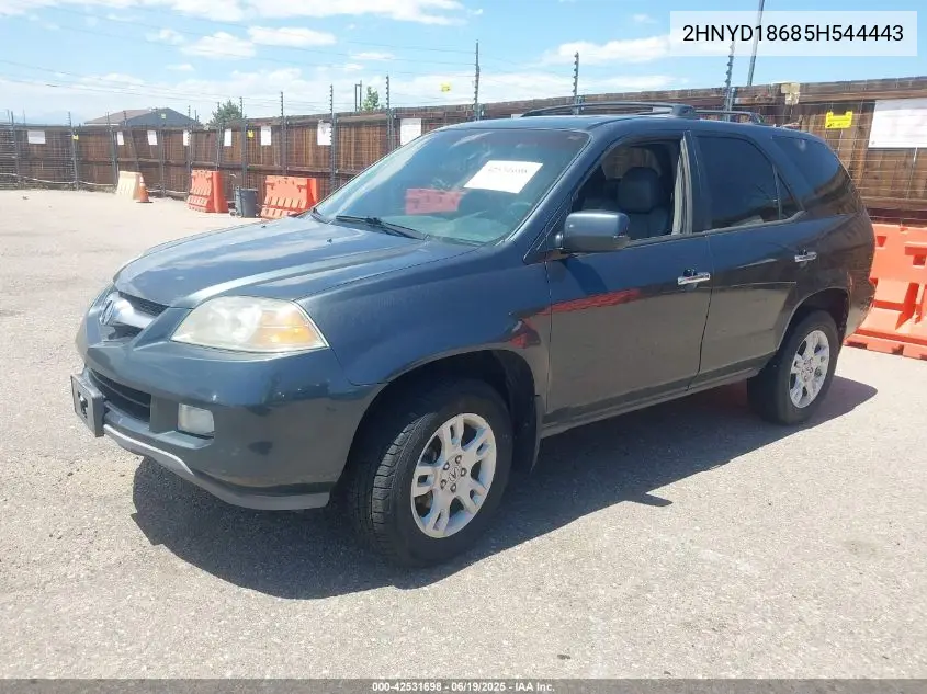 2005 Acura Mdx VIN: 2HNYD18685H544443 Lot: 42531698