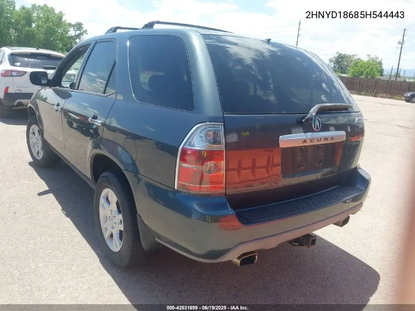 2005 Acura Mdx VIN: 2HNYD18685H544443 Lot: 42531698