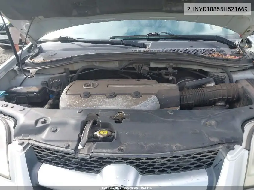 2005 Acura Mdx VIN: 2HNYD18855H521669 Lot: 42571823