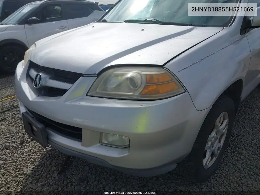 2005 Acura Mdx VIN: 2HNYD18855H521669 Lot: 42571823