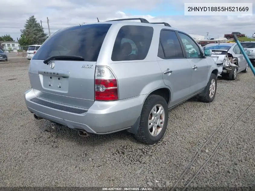2005 Acura Mdx VIN: 2HNYD18855H521669 Lot: 42571823