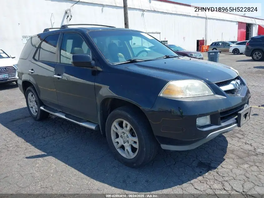 2005 Acura Mdx VIN: 2HNYD18965H522824 Lot: 42583414