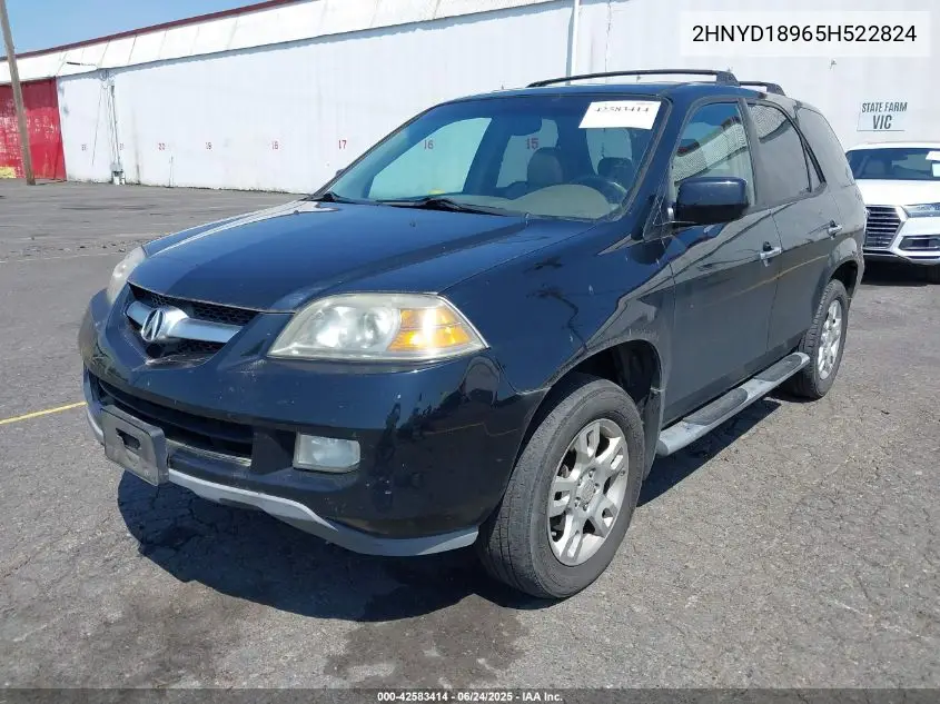2005 Acura Mdx VIN: 2HNYD18965H522824 Lot: 42583414