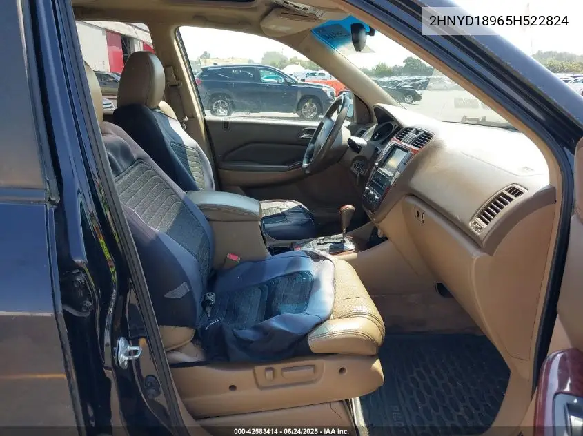 2005 Acura Mdx VIN: 2HNYD18965H522824 Lot: 42583414
