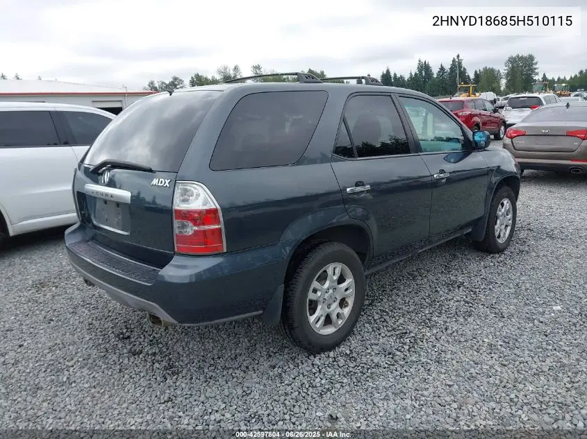 2005 Acura Mdx Touring VIN: 2HNYD18685H510115 Lot: 42597804