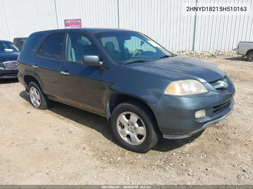 2005 Acura Mdx VIN: 2HNYD18215H510163 Lot: 42603301