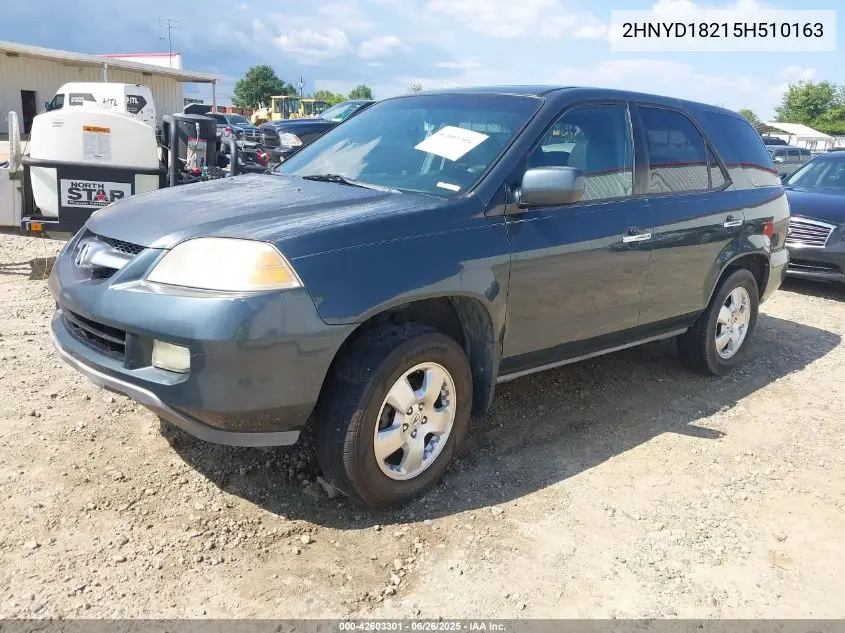 2005 Acura Mdx VIN: 2HNYD18215H510163 Lot: 42603301