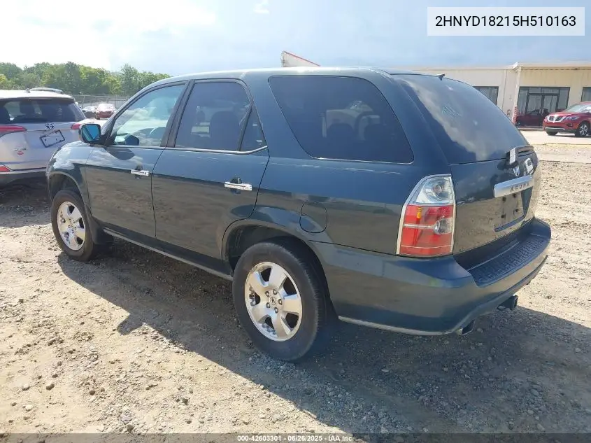 2005 Acura Mdx VIN: 2HNYD18215H510163 Lot: 42603301