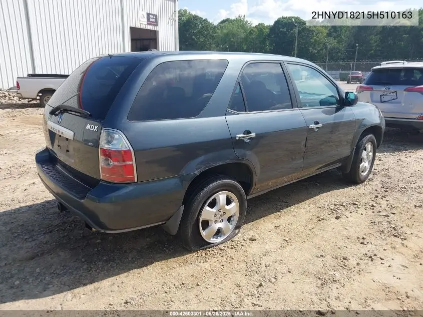 2005 Acura Mdx VIN: 2HNYD18215H510163 Lot: 42603301