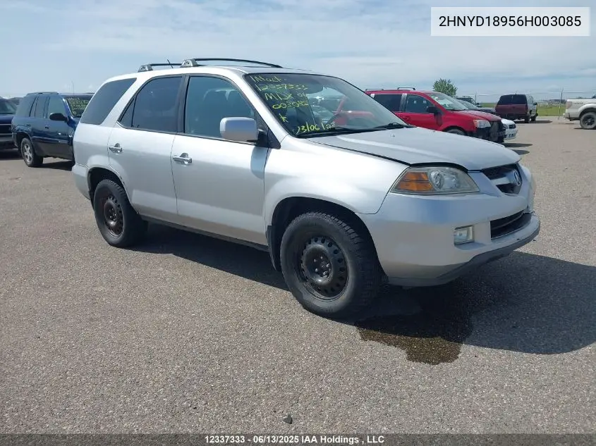 2006 Acura Mdx Touring VIN: 2HNYD18956H003085 Lot: 12337333