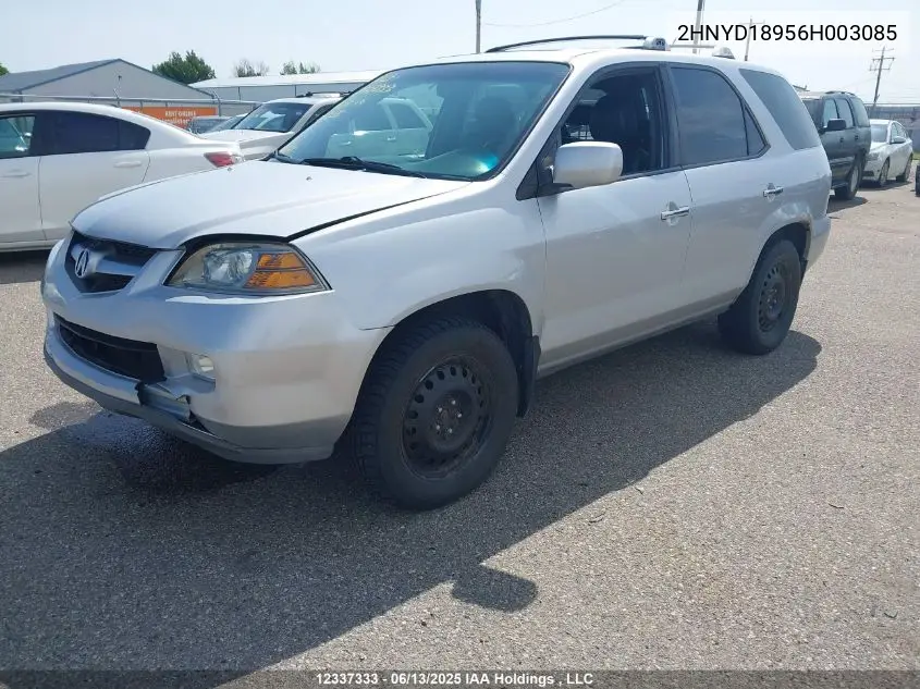 2006 Acura Mdx Touring VIN: 2HNYD18956H003085 Lot: 12337333
