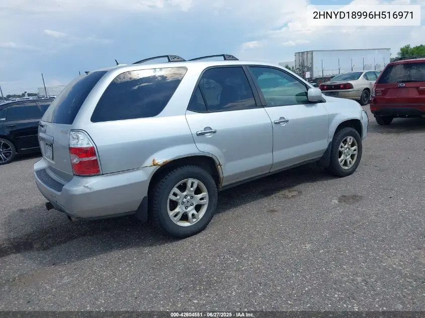 2006 Acura Mdx VIN: 2HNYD18996H516971 Lot: 42604551