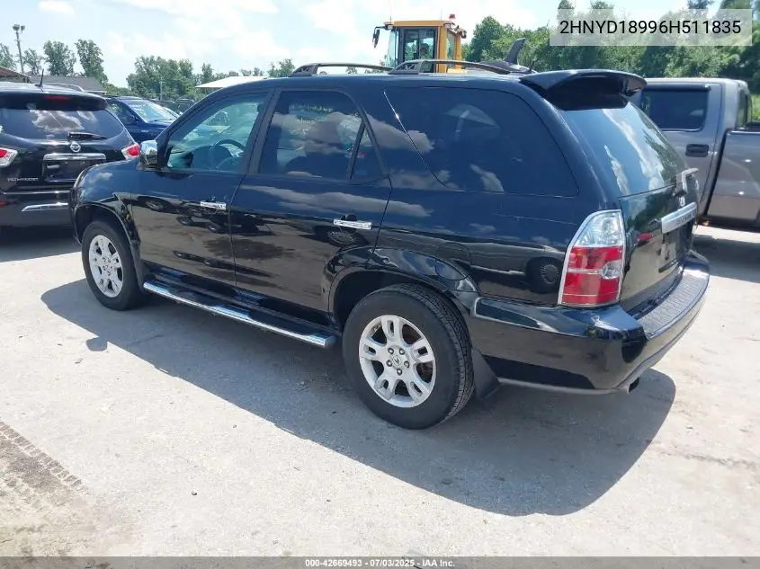 2006 Acura Mdx VIN: 2HNYD18996H511835 Lot: 42669493
