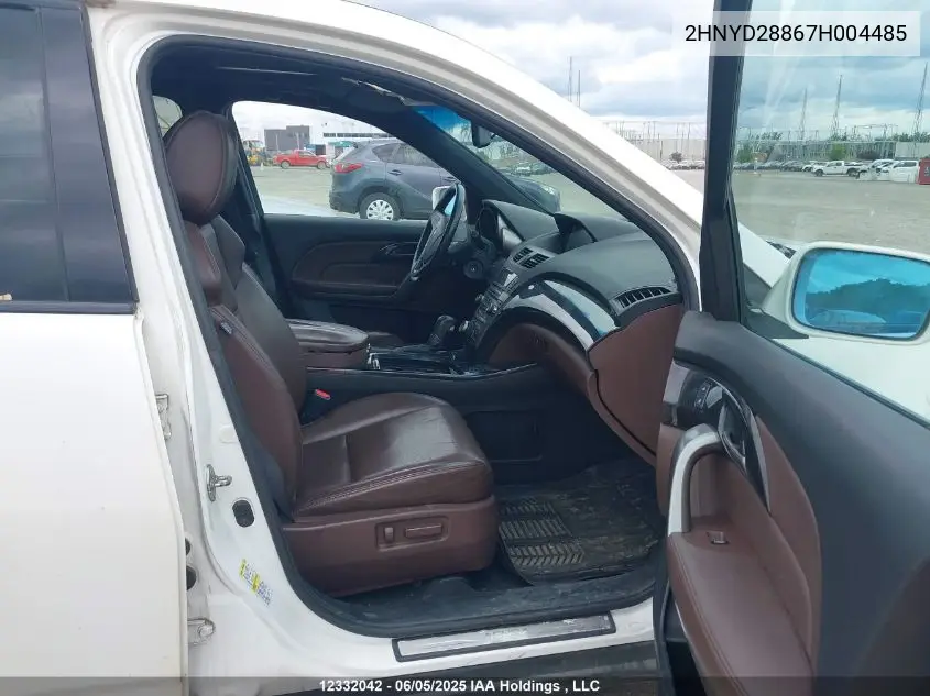 2007 Acura Mdx Sport VIN: 2HNYD28867H004485 Lot: 12332042