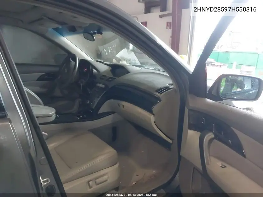 2007 Acura Mdx Sport Package VIN: 2HNYD28597H550316 Lot: 42256379
