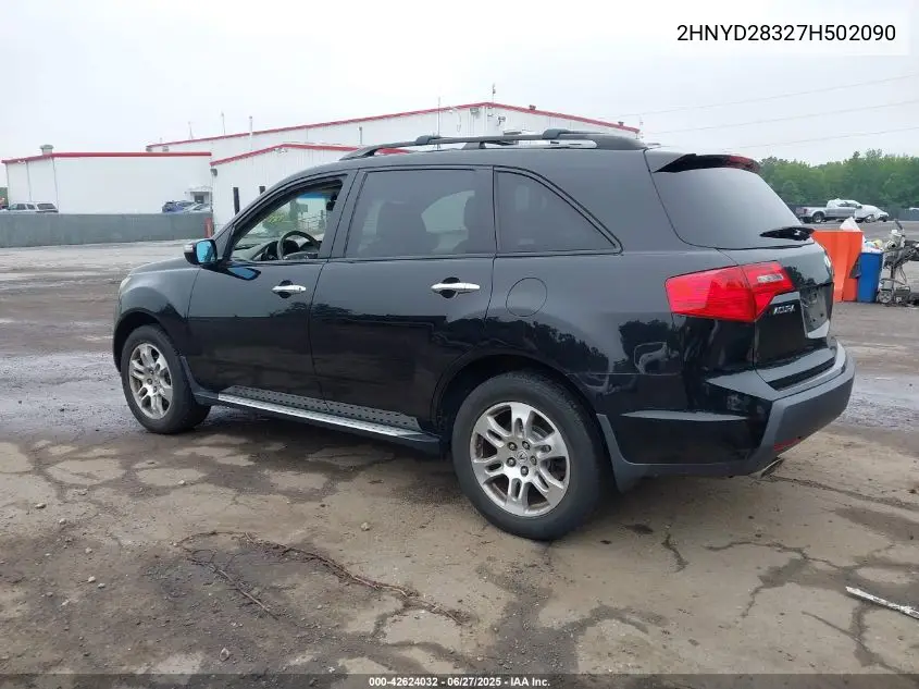 2007 Acura Mdx Technology Package VIN: 2HNYD28327H502090 Lot: 42624032