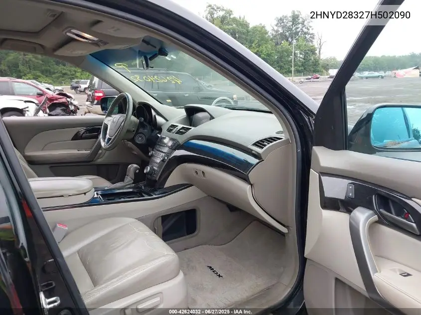 2007 Acura Mdx Technology Package VIN: 2HNYD28327H502090 Lot: 42624032