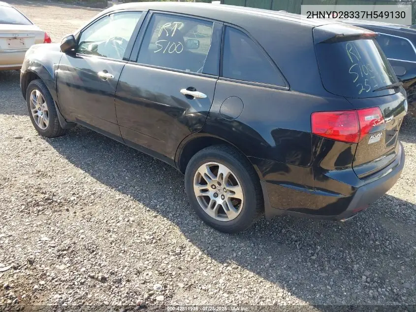 2007 Acura Mdx Technology Package VIN: 2HNYD28337H549130 Lot: 42811936