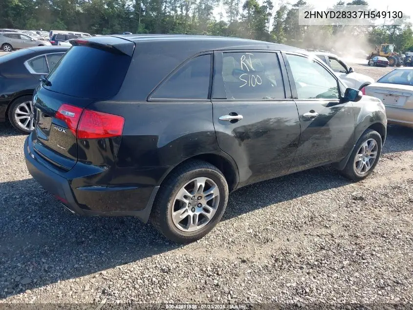 2007 Acura Mdx Technology Package VIN: 2HNYD28337H549130 Lot: 42811936