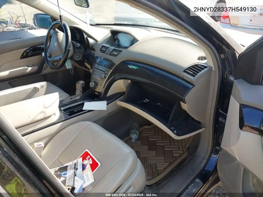 2007 Acura Mdx Technology Package VIN: 2HNYD28337H549130 Lot: 42811936