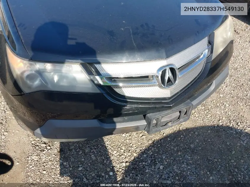 2007 Acura Mdx Technology Package VIN: 2HNYD28337H549130 Lot: 42811936