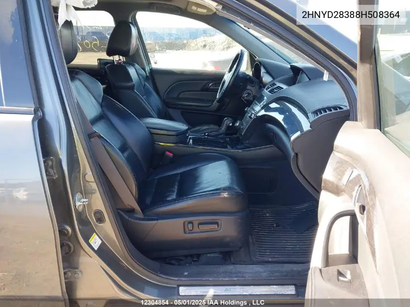 2008 Acura Mdx VIN: 2HNYD28388H508364 Lot: 12304854
