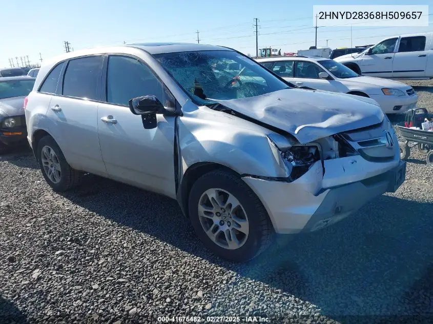 2008 Acura Mdx Technology Package VIN: 2HNYD28368H509657 Lot: 41675482