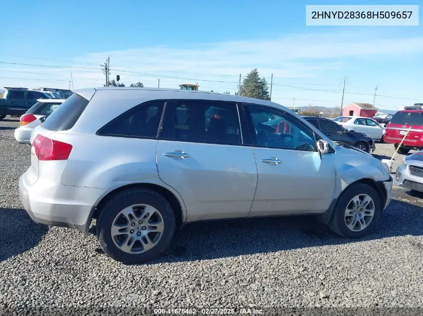 2008 Acura Mdx Technology Package VIN: 2HNYD28368H509657 Lot: 41675482