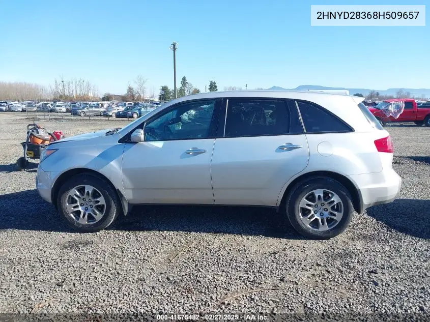 2008 Acura Mdx Technology Package VIN: 2HNYD28368H509657 Lot: 41675482