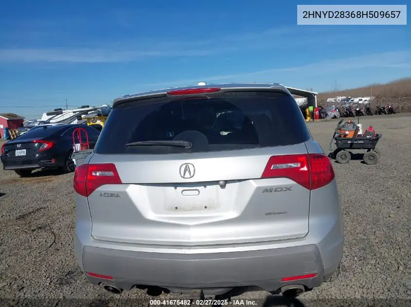 2008 Acura Mdx Technology Package VIN: 2HNYD28368H509657 Lot: 41675482