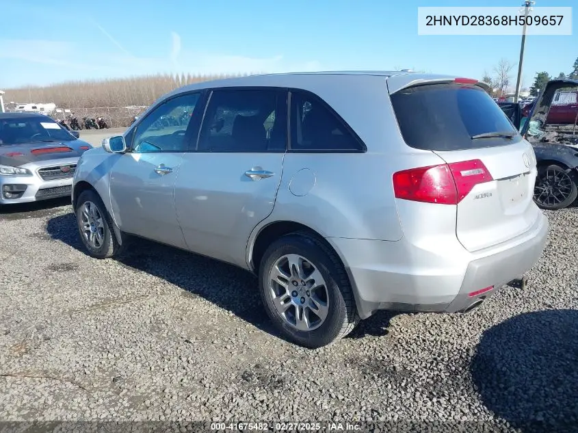2008 Acura Mdx Technology Package VIN: 2HNYD28368H509657 Lot: 41675482