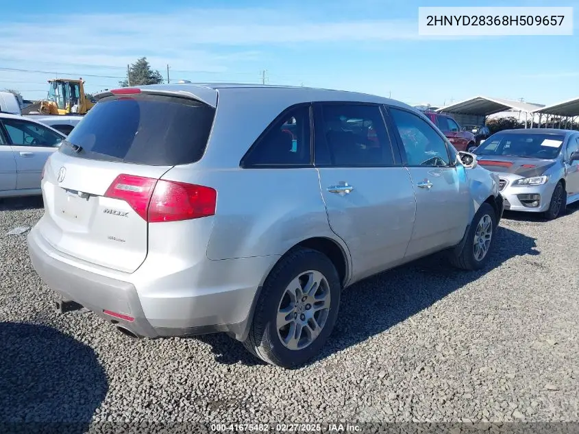 2008 Acura Mdx Technology Package VIN: 2HNYD28368H509657 Lot: 41675482