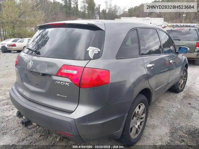 2008 Acura Mdx Technology Package VIN: 2HNYD28328H523684 Lot: 41841650