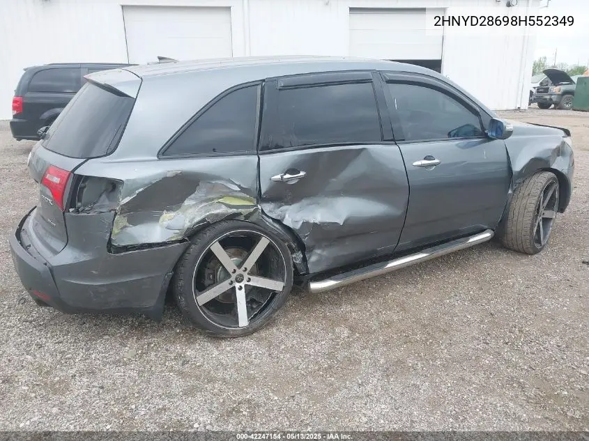2008 Acura Mdx Technology Package VIN: 2HNYD28698H552349 Lot: 42247154