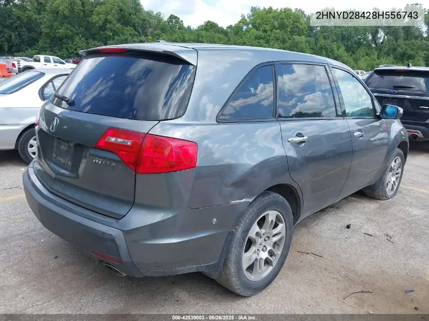 2008 Acura Mdx Technology Package VIN: 2HNYD28428H556743 Lot: 42539003