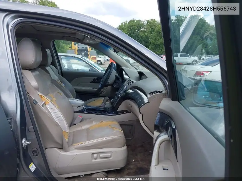 2008 Acura Mdx Technology Package VIN: 2HNYD28428H556743 Lot: 42539003