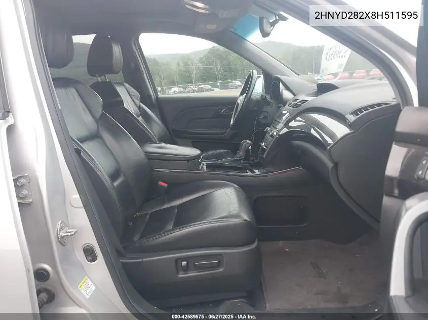 2008 Acura Mdx VIN: 2HNYD282X8H511595 Lot: 42589575
