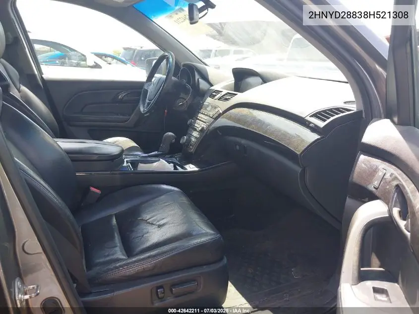 2008 Acura Mdx Sport Package VIN: 2HNYD28838H521308 Lot: 42642211